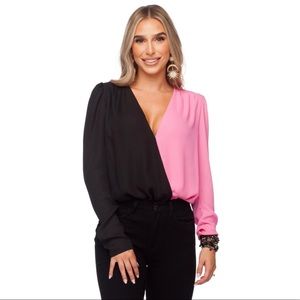 BUDDYLOVE MELISSA PINK/BLACK BODYSUIT